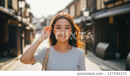 旅行中遇見的復古街道和女人港 127593231