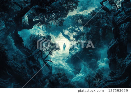 Halloween day concept. Trick or treat and dance with the monsters tonight. 127593659