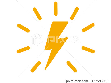 Electricity, charging, power, thunder, lightning, charge, thunder, power, mark, symbol, sign, simple, icon 127593908