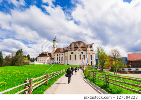 德國世界遺產的朝聖教會Wies 127594228