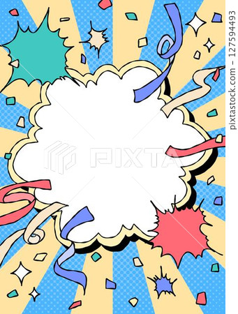Hand drawn curved frames and decorations, pop background frames, sunburst Hand drawn curved frames and decorations, pop background frames, sunburst 127594493