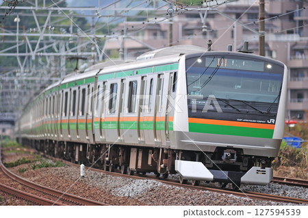 東海道線 真鶴 JR 東日本 E233 系列 3000 系列 E-54 列車(神津) 東海道線 真鶴 JR 東日本 E233 系列 3000 系列 E-54 列車(神津) 127594539
