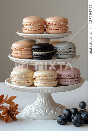 macaron, pastry, candy 127594731