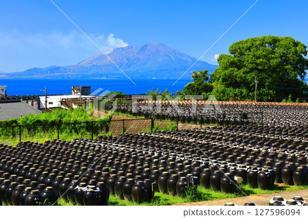 [鹿兒島]晴天坪端和櫻島 127596094