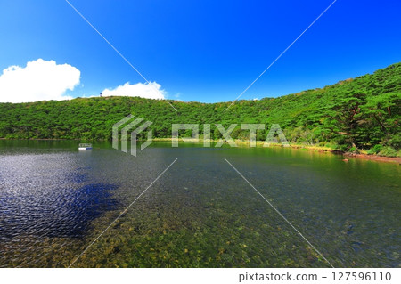 [宮崎縣]晴天的霧島白紫池（蝦野高原） 127596110