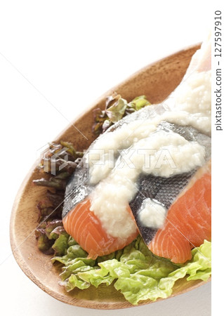Salmon roast pickled salmon 127597910