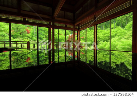 [Saga Prefecture] Fresh greenery as seen from Kazeyu Sanso in the Forest of Fresh Greenery and Environmental Art 127598104