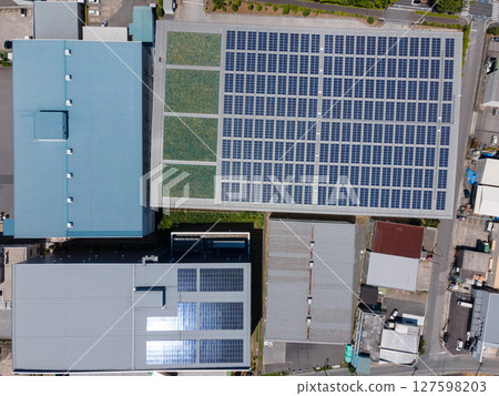 Solar panel drone Solar panel drone 127598203