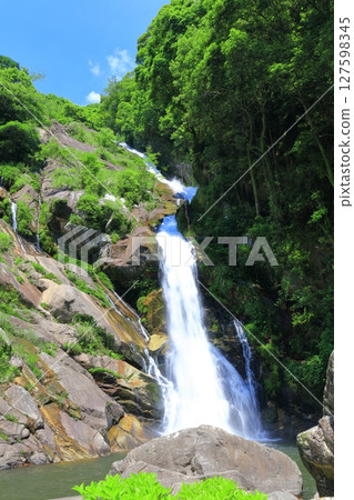 [佐賀縣]綠意盎然的御嘉里瀑布（日本瀑布百選） 127598345