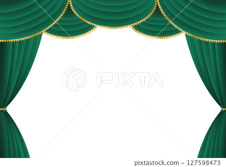 綠幕/綠幕（橫）背景白 127598473