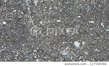 混凝土牆與彩色鵝卵石混合(水平影像) 混凝土牆與彩色鵝卵石混合(水平影像) 127598788