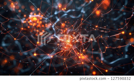 Complex Ai Neural Network Visualization 127598832