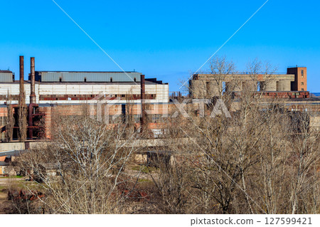 Industrial view of the old factory 127599421