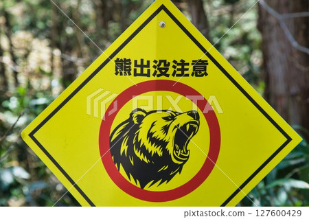 警告熊的招牌 127600429
