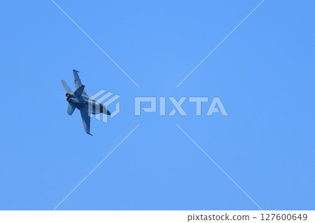 Hornet performing acrobatic flying Hornet performing acrobatic flying 127600649