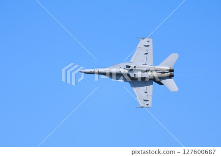 Hornet performing acrobatic flying Hornet performing acrobatic flying 127600687