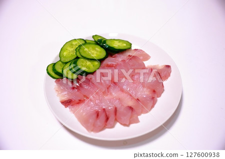 Dolphin fish sashimi Dolphin fish sashimi Dolphin fish 127600938