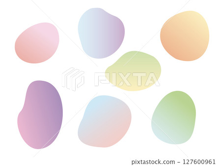 Round curved gradient frame set Round curved gradient frame set 127600961