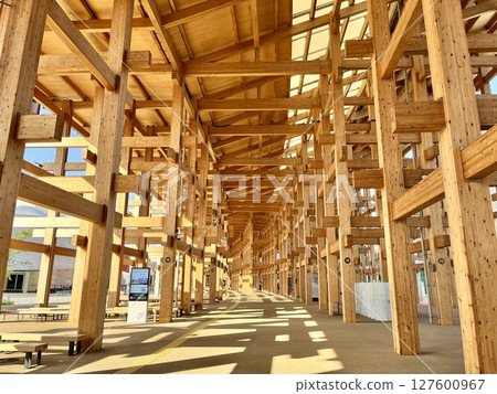 Osaka Kansai Expo 2025: The world's largest wooden structure, the large roof ring Osaka Kansai Expo 2025: The world's largest wooden structure, the large roof ring 127600967