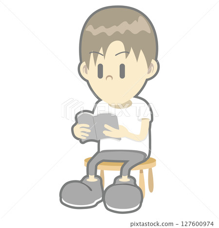 書籍和男孩 127600974