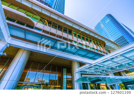 Tokyo cityscape in Japan, overlooking Takanawa Gateway City and other areas Tokyo cityscape in Japan, overlooking Takanawa Gateway City and other areas 127601199