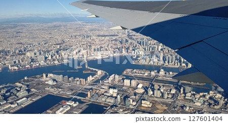 Tokyo Bay from the sky 127601404