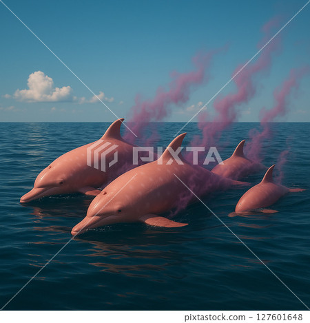 Swimming dolphins 127601648
