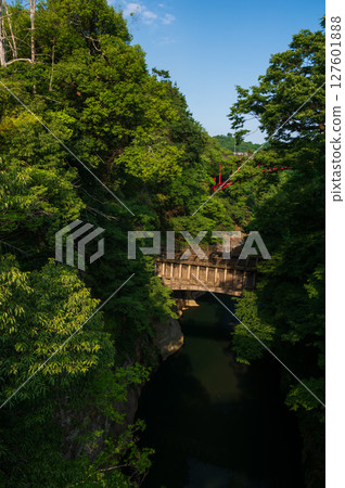 Aqueduct viewed from Saruhashi Bridge Aqueduct viewed from Saruhashi Bridge 127601888