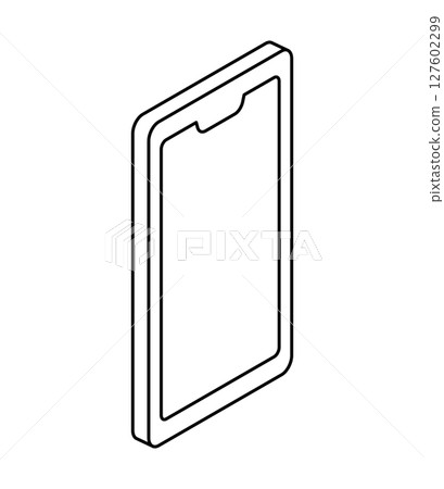 Simple smartphone illustration vector 127602299