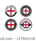 National flag of the England, set flat vector icon 127602316