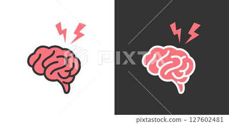 大腦刺激圖標 大腦刺激圖標 127602481