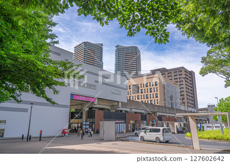 Cityscape in front of Kashiwanoha Campus Station, Chiba 127602642
