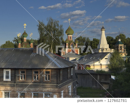 Russian provincial town Pereslavl Zalessky. City view. Russian provincial town Pereslavl Zalessky. City view. 127602781