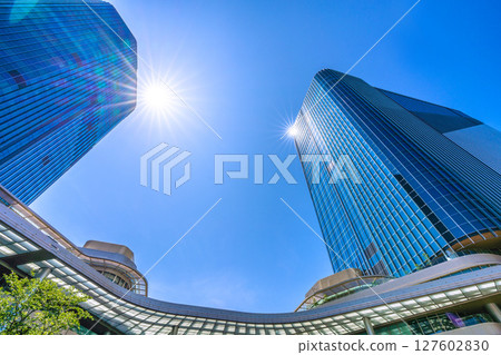 Tokyo cityscape in Japan, overlooking Takanawa Gateway City and other areas Tokyo cityscape in Japan, overlooking Takanawa Gateway City and other areas 127602830