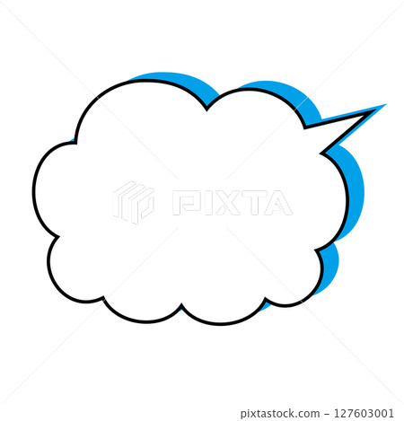 簡單的語音氣泡圖-蓬鬆 127603001