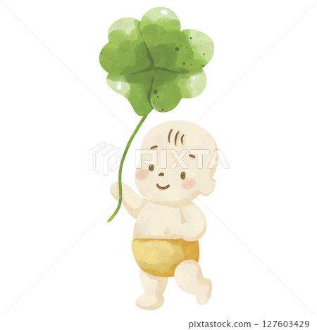 Lucky Baby Shower Clipart 127603429