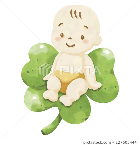 Lucky Baby Shower Clipart 127603444