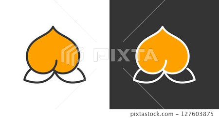 Peach icon Peach icon 127603875