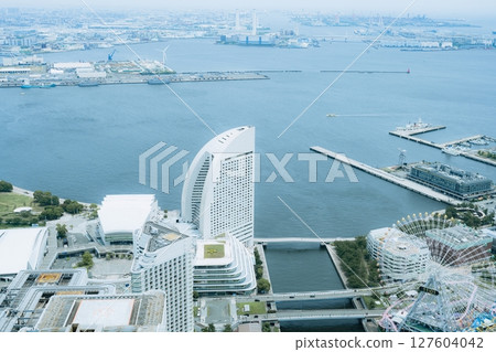 Minato Mirai view from the observation deck of Landmark Tower, Yokohama, Kanagawa, Japan 127604042