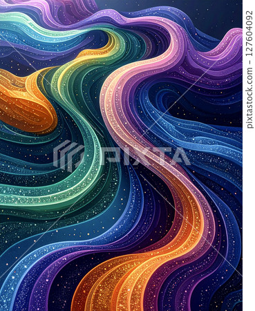 Beautiful stripes and wave-like textures Beautiful stripes and wave-like textures 127604092