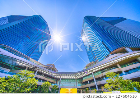 日本東京城市景觀 - 高輪Gateway站前的高輪Gateway城市景觀 日本東京城市景觀 - 高輪Gateway站前的高輪Gateway城市景觀 127604510