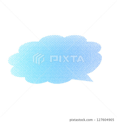 柔軟蓬鬆的對話泡泡漸層藍 127604905