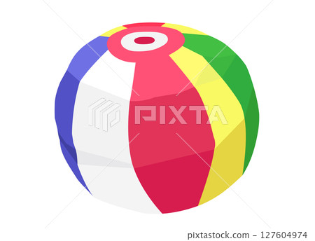 Illustration of a paper balloon, a New Year's icon 127604974