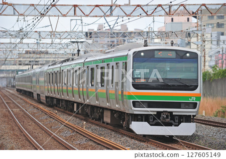 Tokaido Line Hiratsuka JR East E231 series 1000 series K-18 train (Kozu) Tokaido Line Hiratsuka JR East E231 series 1000 series K-18 train (Kozu) 127605149