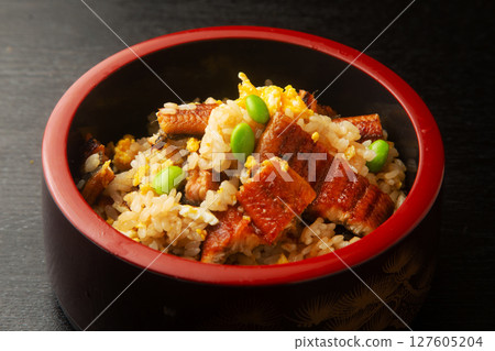 Mixed rice with salmon 127605204