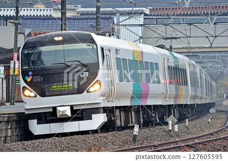 中央本線上野原JR東E257系列M-107編隊(松本)梓海治 中央本線上野原JR東E257系列M-107編隊(松本)梓海治 127605595