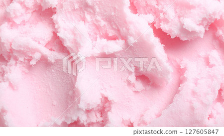 Pink sherbet closeup texture background 127605847