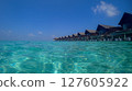 Maldives sea and cottages 127605922