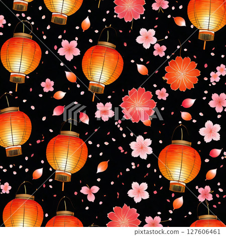 復古燈籠向量圖 127606461