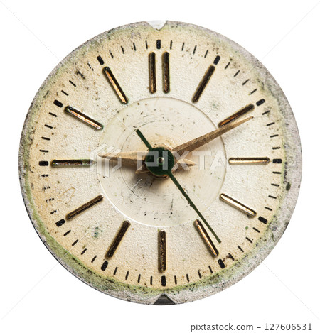 dial vintage clock, high resolution and detail dial vintage clock, high resolution and detail 127606531